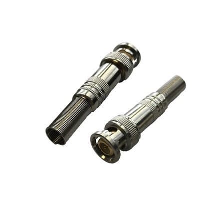 Conector BNC Macho Com Borne Cftv Câmera seguranca