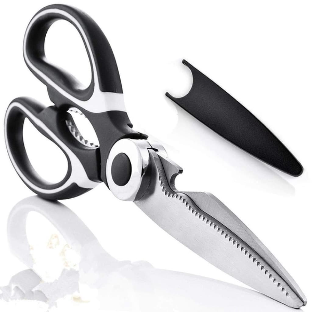 Tesoura de Cozinha em Aço Inoxidável Multiuso Ultra Afiada