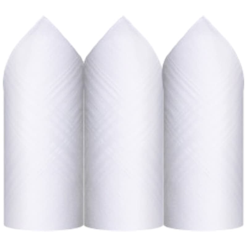 Caixa de Lenço Masculino Algodão 32 X 32 cm - 2405 Branco