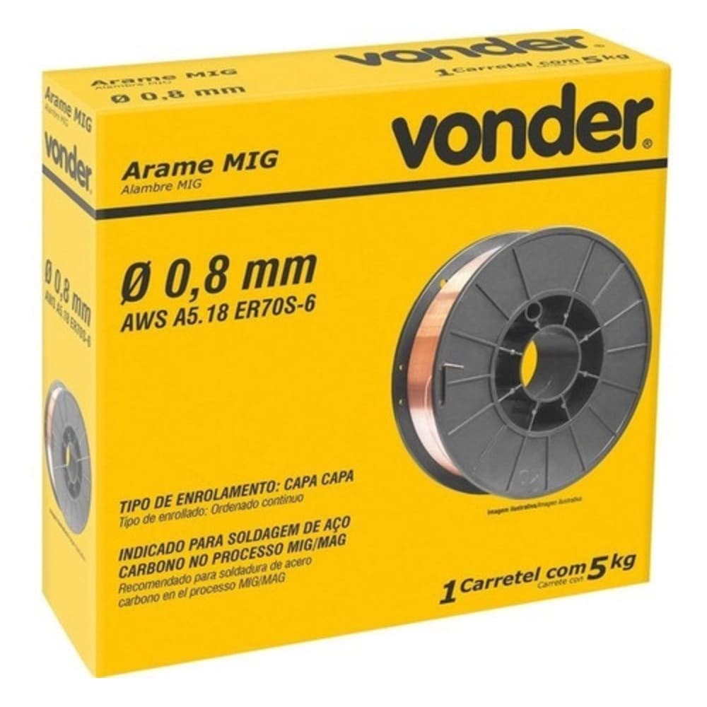 Arame De Solda Mig 0.8mm Carretel 5kg