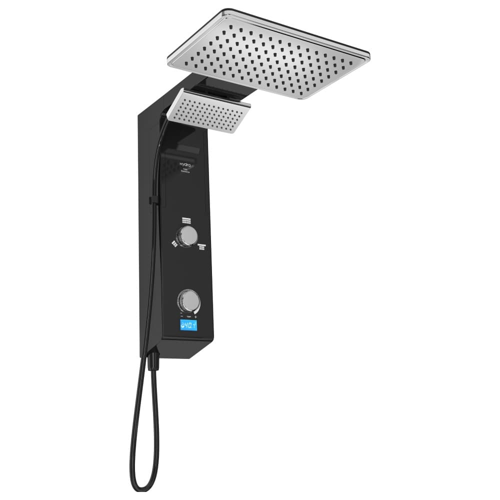 Chuveiro Elétrico Ducha Digital Falls Preta Metalizada Hydra