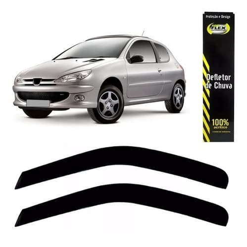 Calha de Chuva Defletor Peugeot 207 Todos 2 Portas Ecoflex
