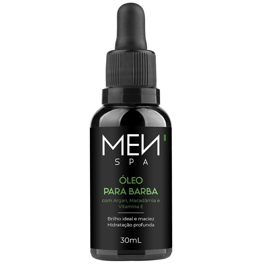 Óleo Para Barba com Argan - Brilho Ideal Hidratante 30mL Menspa