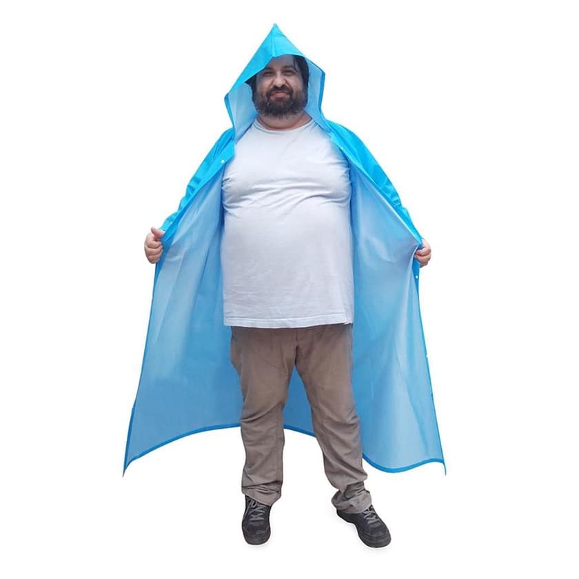 Capa De Chuva PVC Forrada Tamanho Grande EXGG Grande Plus Size 80cm de largura Nikokit