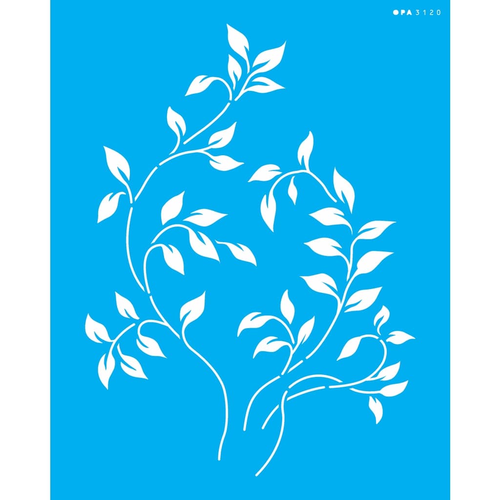 STENCIL FOLHAS IV 20x25 OPA 3120