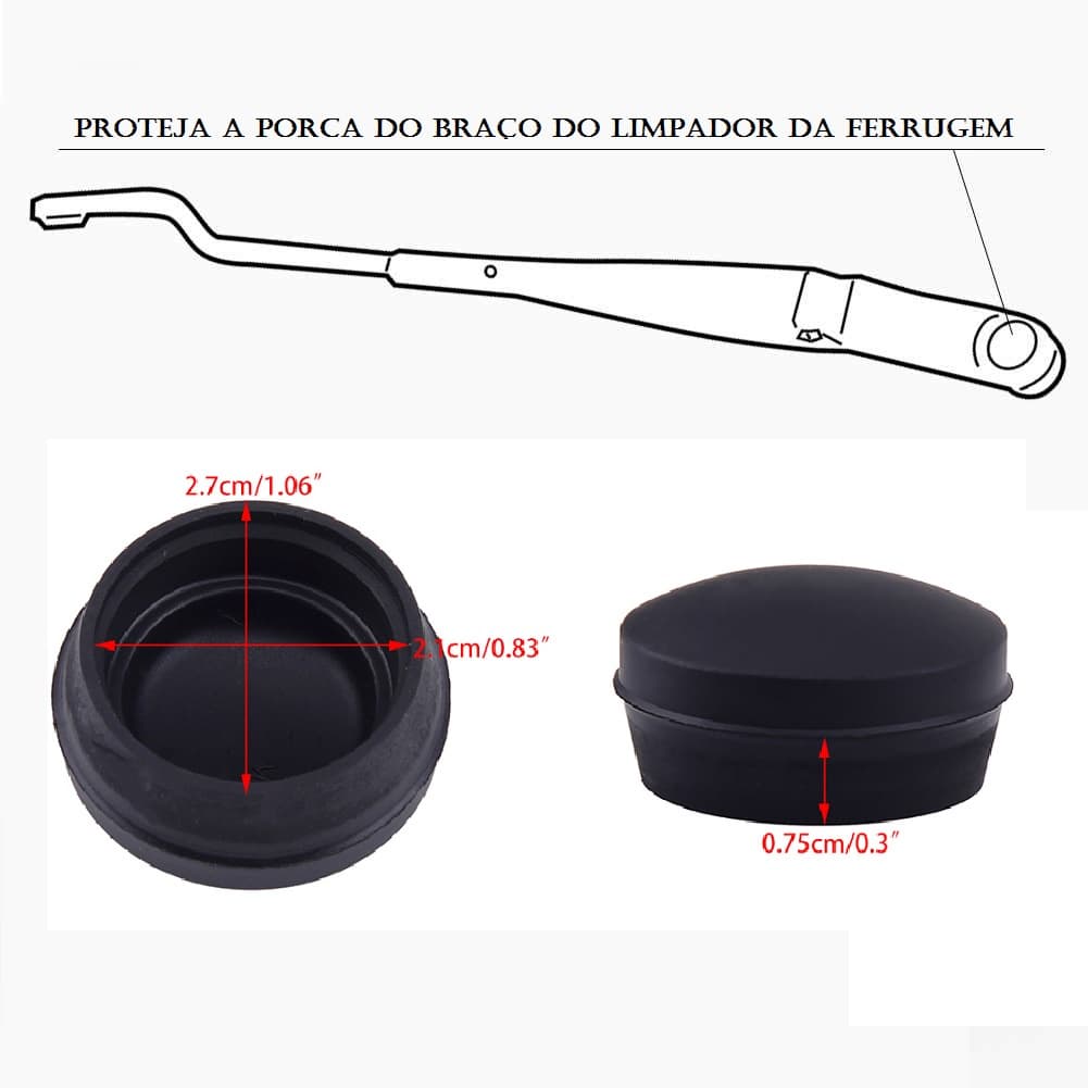 Tampa Capa Haste Braco Limpador Prabrisa Hb20 I30 Optima