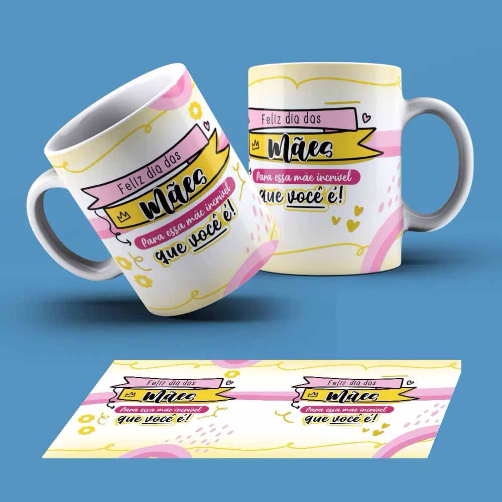 Caneca Flork Tema Mãe Personalizada Com Nome Ref (31728)
