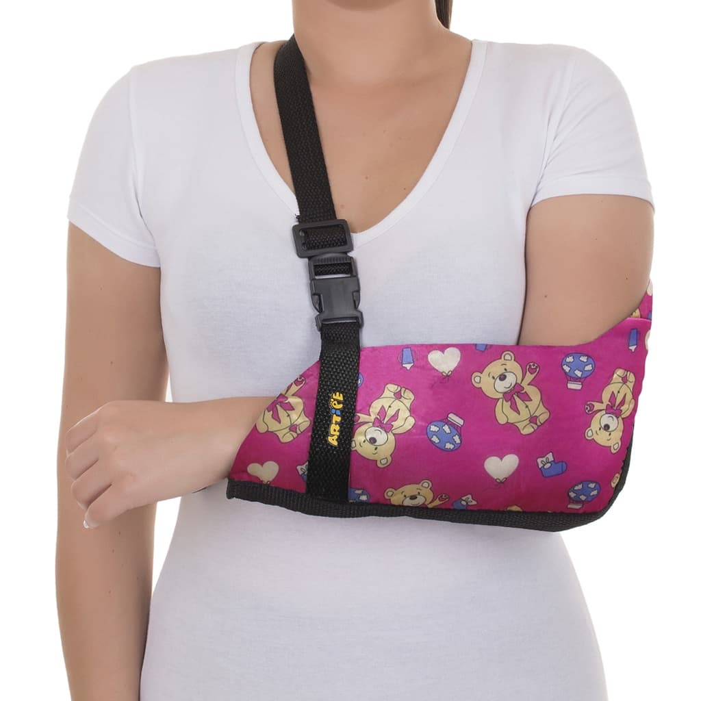 Tipoia Para Braço Infantil Bilateral Cor Rosa
