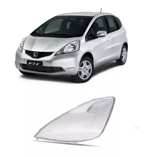 LENTE FAROL ESQUERDO HONDA FIT 2009/2012