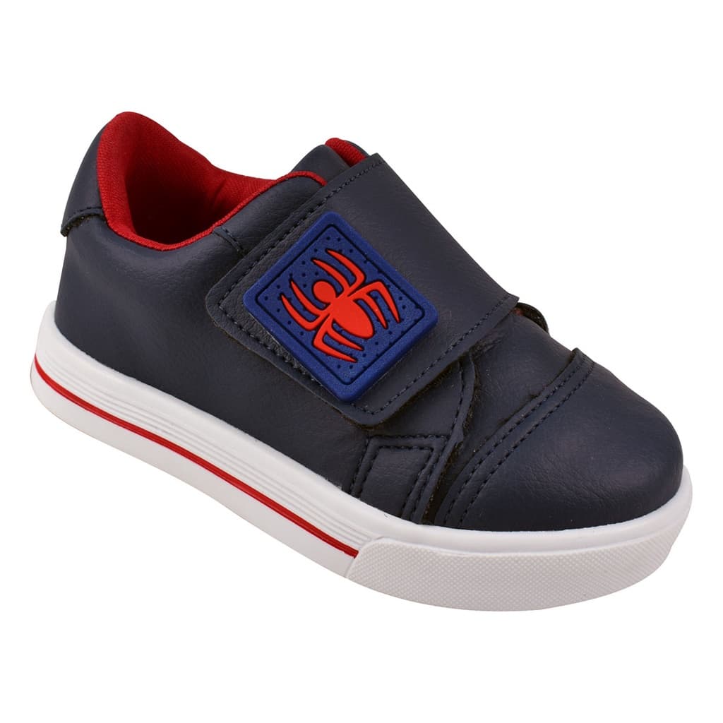 TÊNIS INFANTIL MENINO ARANHA MARINHO/VERMELHO CONFORT