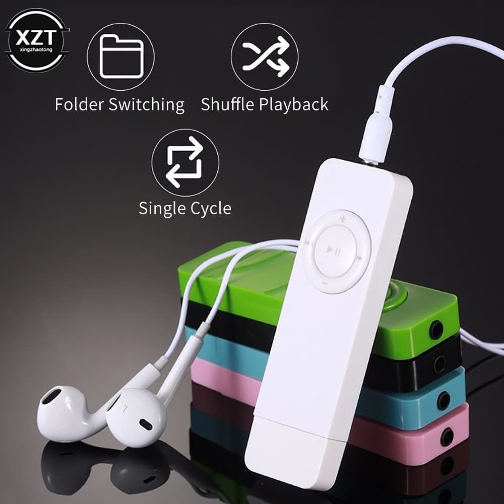 USB MP3 Player Music Suporte Micro TF card 64G MP3 Walkman Gum (Cartão De Memória Não Incluído)