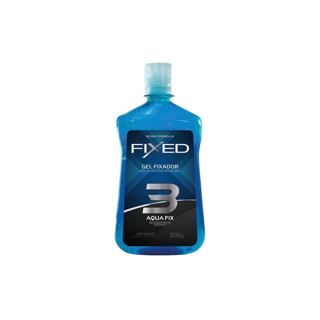 Gel Fixador Sem Álcool Fresh Fix 3 Azul Fixed Desodorante 1000g