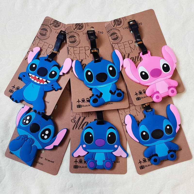 Etiqueta de bagagem de ponto bonito dos desenhos animados etiqueta de bagagem de mala etiqueta de bagagem de mochila eti