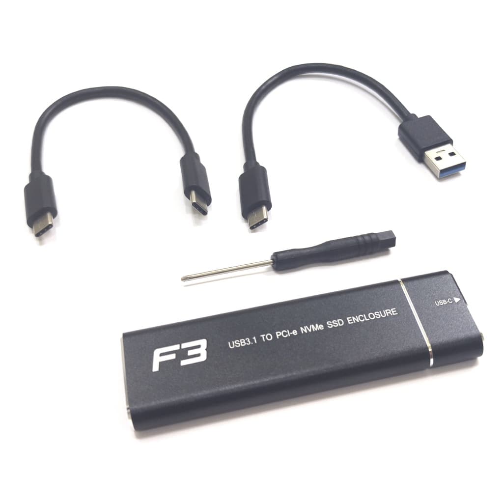 Case Adaptador Hd M.2 Ngff Ou Nvme Para Usb-c Usb3.0 F3 1447