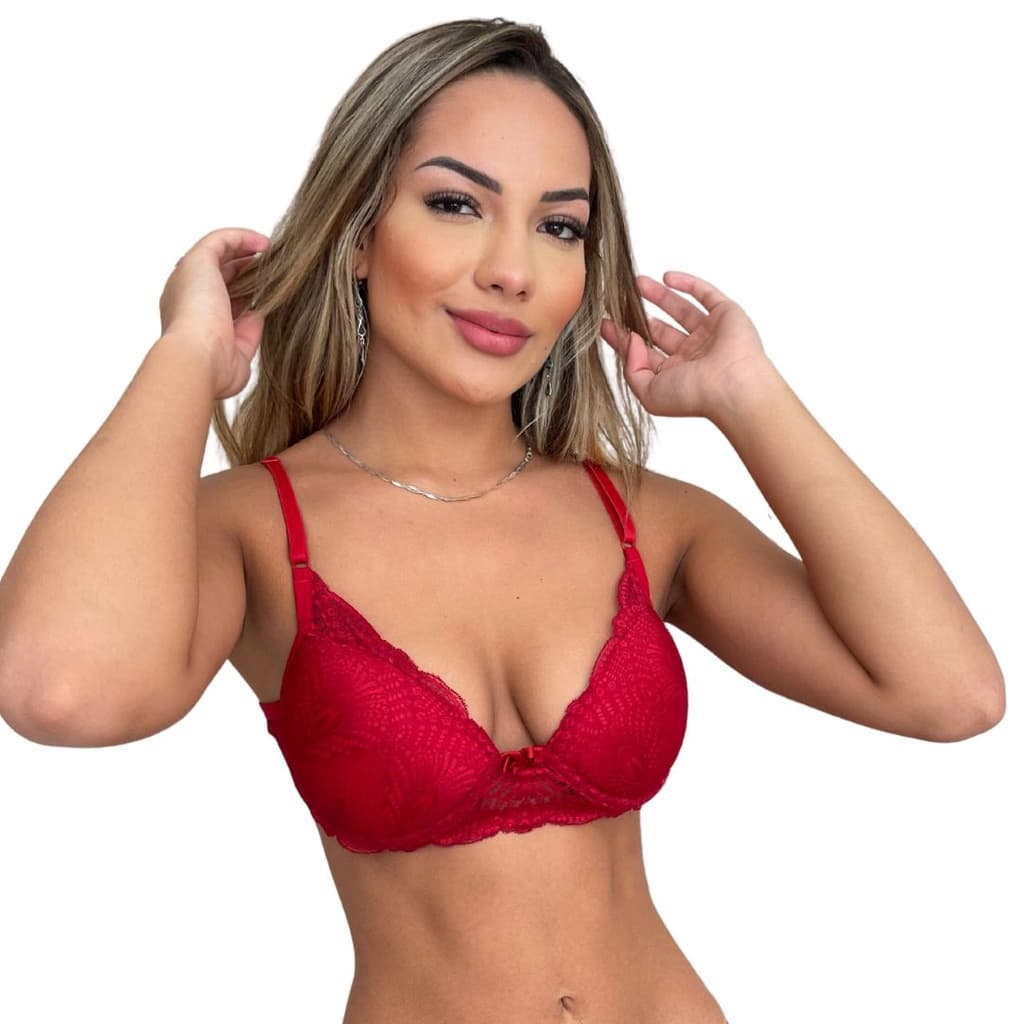Sutiã Renda Com Aro Sutian Renda Sutiã com Bojo Modelador