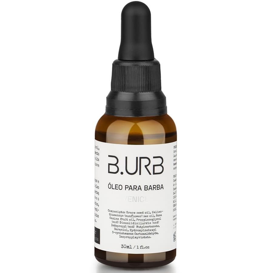 Óleo Para Barba Venice Café e Baunilha Toque Seco 30mL Barba Urbana B.URB