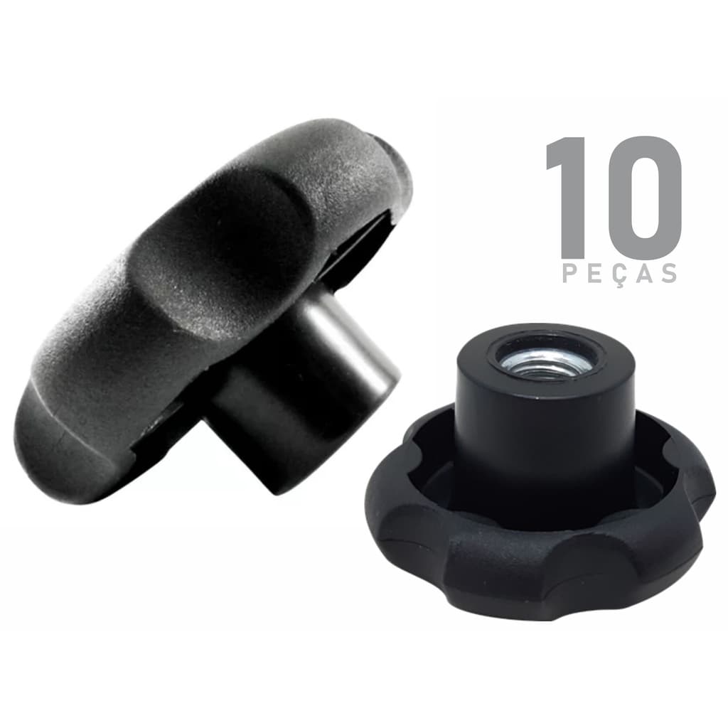 Manípulo Fêmea Margarida M6 40mm C/10pçs