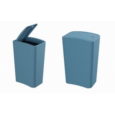 LIxeira plastica com tampa click 8 litros mediterraneo Astra - LTC2MDT
