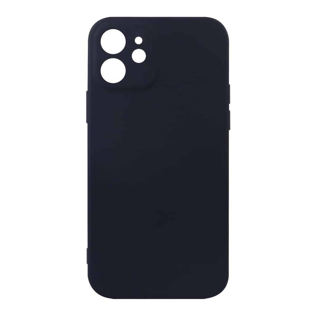 Capa Aveludada Preta + Película De Hydrogel HD Compatível Para IPhone 12 6.1
