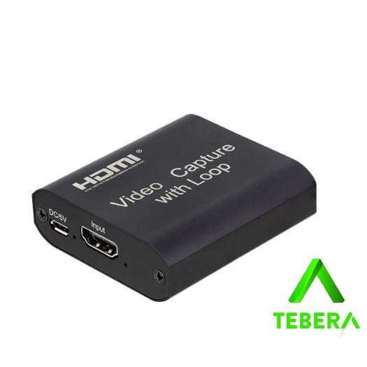 PLACA DE CAPTURA HDMI COM LOOP OUT, AUDIO E VIDEO 4K - TEBERA