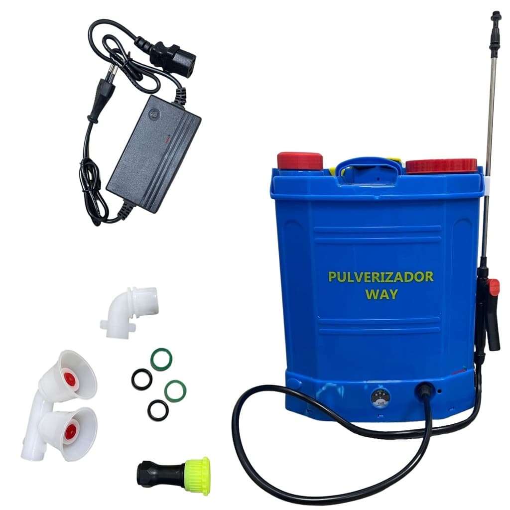 Pulverizador costal elétrico bomba pressão 20 litros veneno Bomba Manual Alta Pressão 3 bicos bivolt