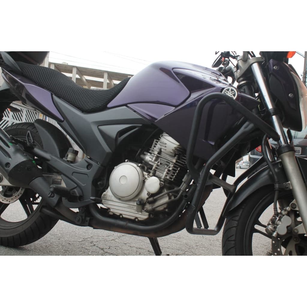 Protetor De Carenagem Mata Cachorro Com Suporte Pedaleira Para Fazer 250 2005/2010