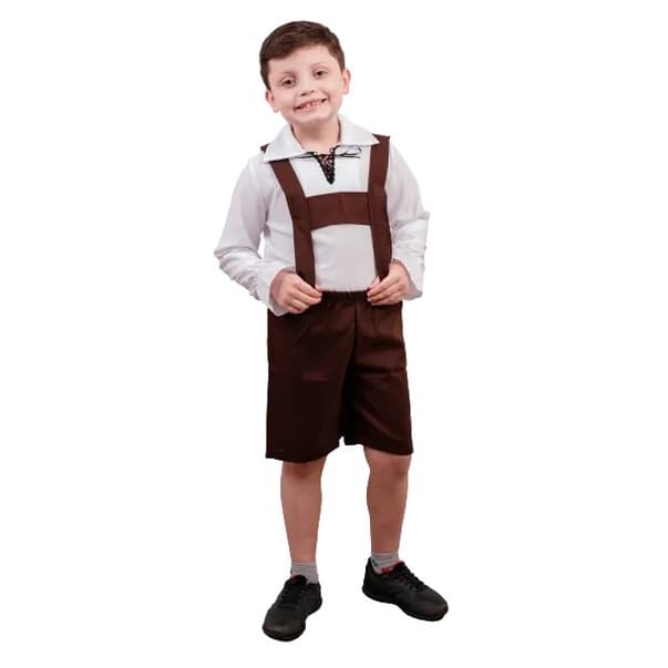 Fantasia Infantil Alemao Bermuda Com Camisa