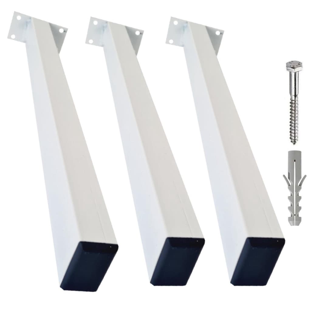 Suporte para Pia de Parafusar 30cm 3 peças Mão Francesa Grapa Bancada Granito Prateleiras