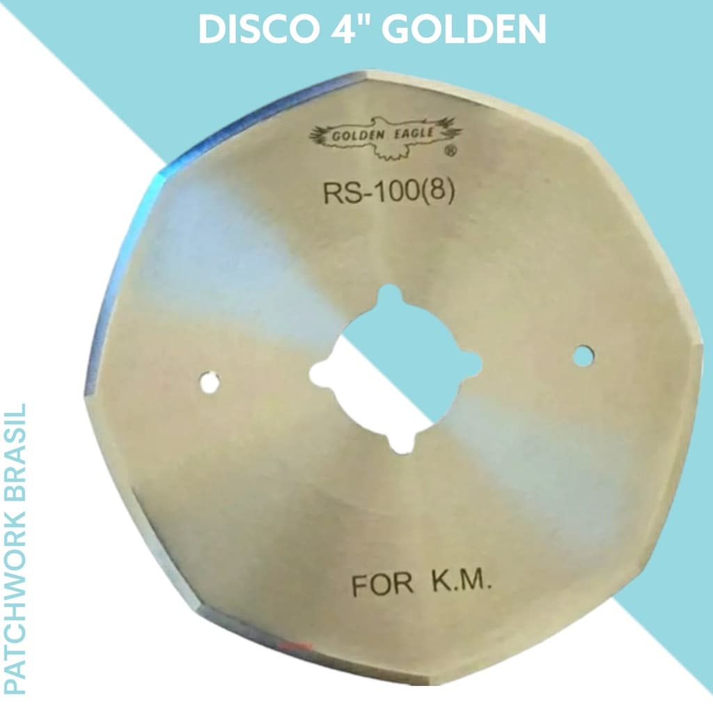 Disco Corte Maquina Cortar Tecido Oitavado  4 Pol Golden Eagle Rc100 Rs100 pachwork br
