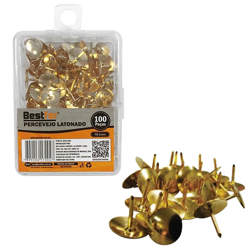 Kit 1200 Unidades Tachas Tachinha Percevejos Para Quadro De Cortiça