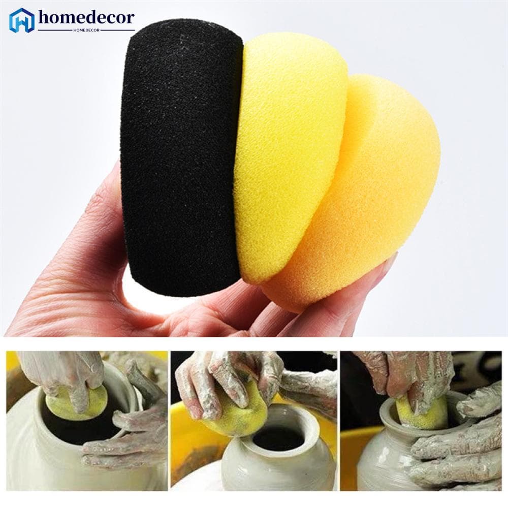 HOMEDECOR 5pcs Cerâmica De Esponja Redonda De Absorvente De Água Acessórios De Limpeza Q5T7