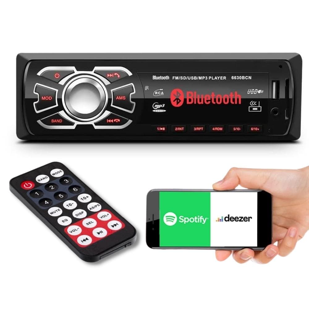 Radio Automotivo Bluetooth Mp3 Player Usb Sd Aux Pronta Entrega
