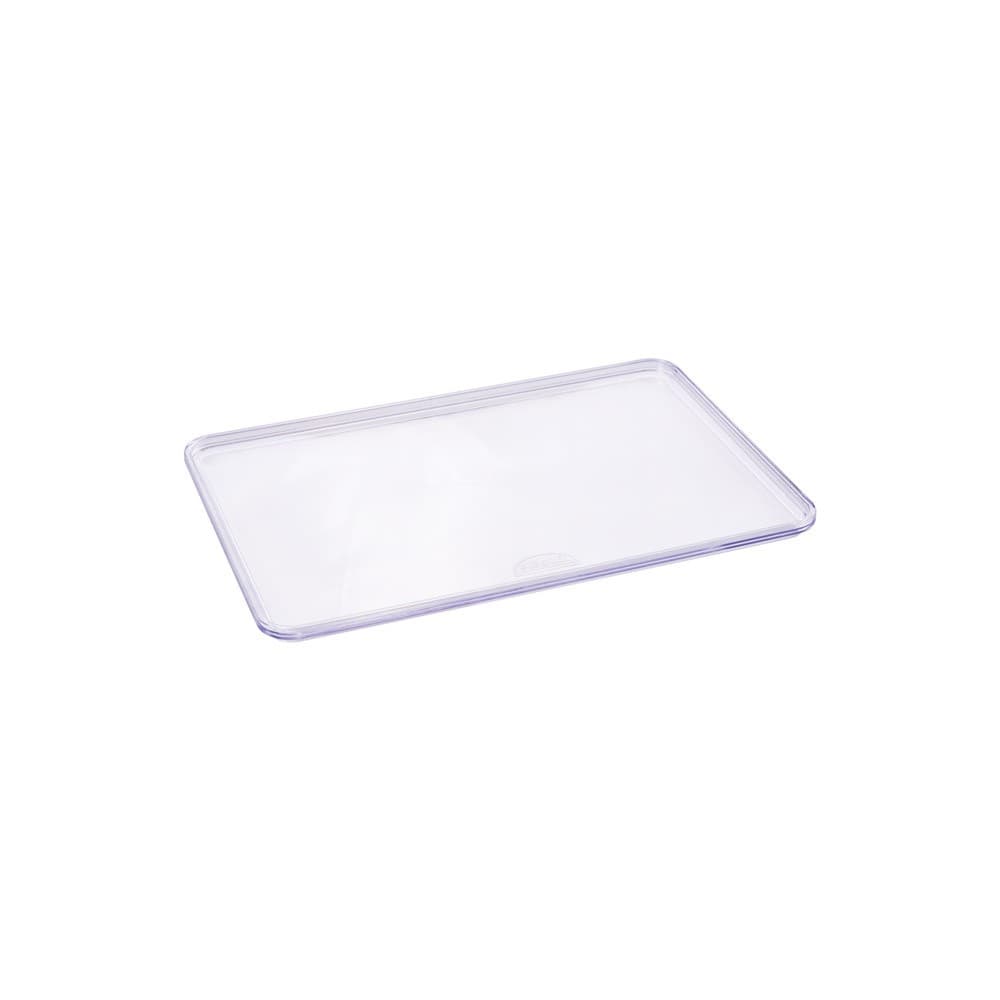 Tampa Retangular enCaixa em Poliestireno Transparente T6 21,9x14,6x0,85cm - Plasutil