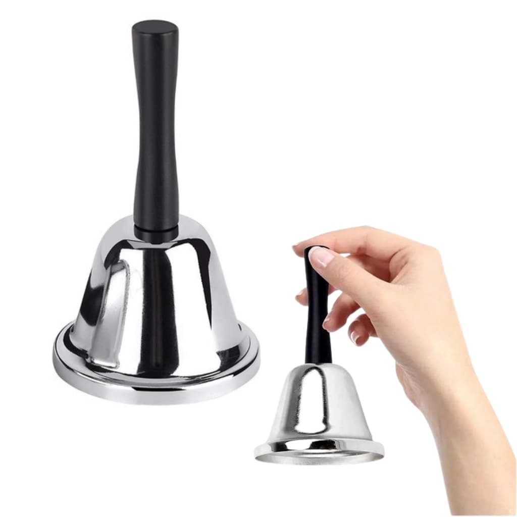 Sino De Mão Metal Sineta Para Recepção Hotel Restaurante Escola