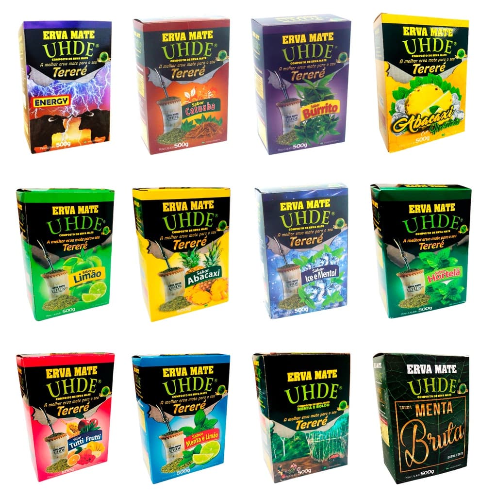 Erva Mate Tereré Sem Açúcar 500g UHDE Escolha os Sabores