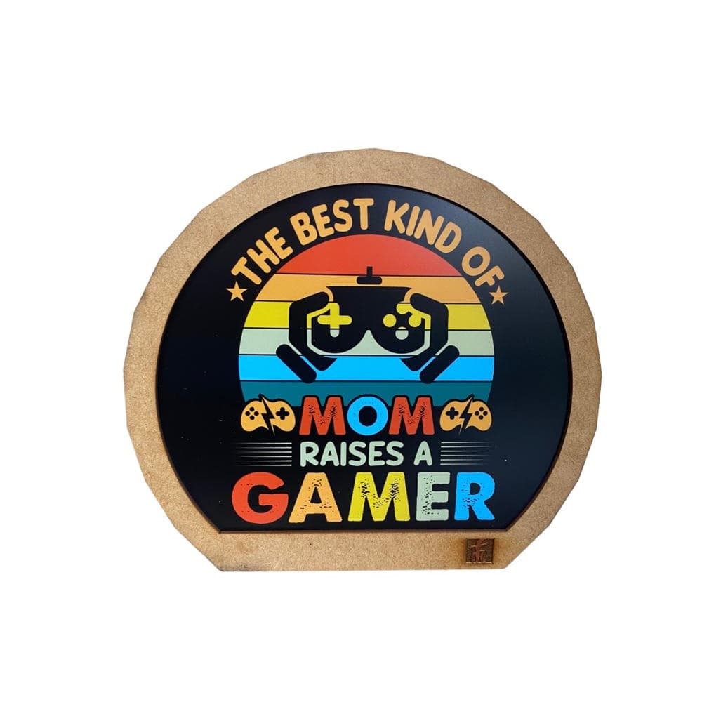 Luminária de Mesa Decorativa Mom Raises a Gamer Bivolt