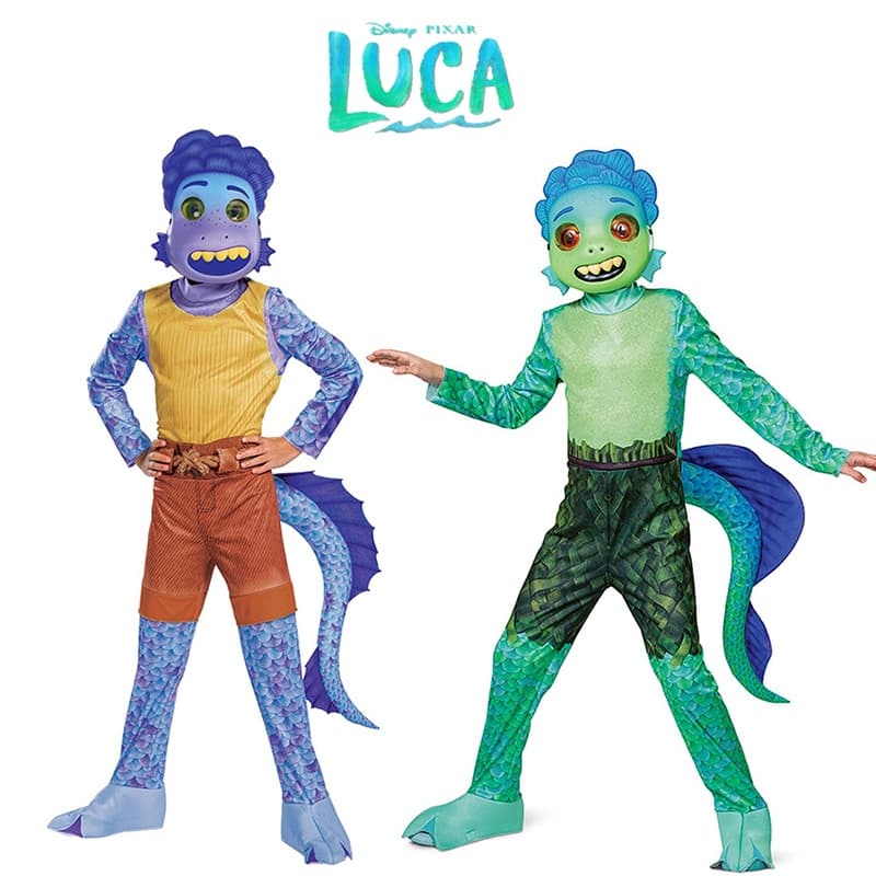 Fantasia Disney Luca Cosplay Alberto Ver茫o Bom Amigo Uniforme Fantasia de Festa de Carnaval de Halloween para Crian莽as C