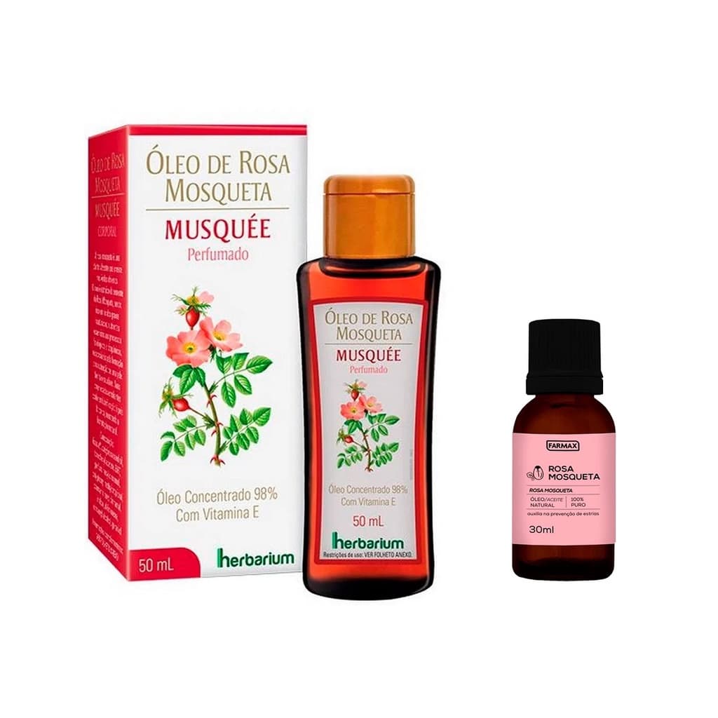 Óleo Rosa Mosqueta puro + Musquee Herbarium rugas manchas