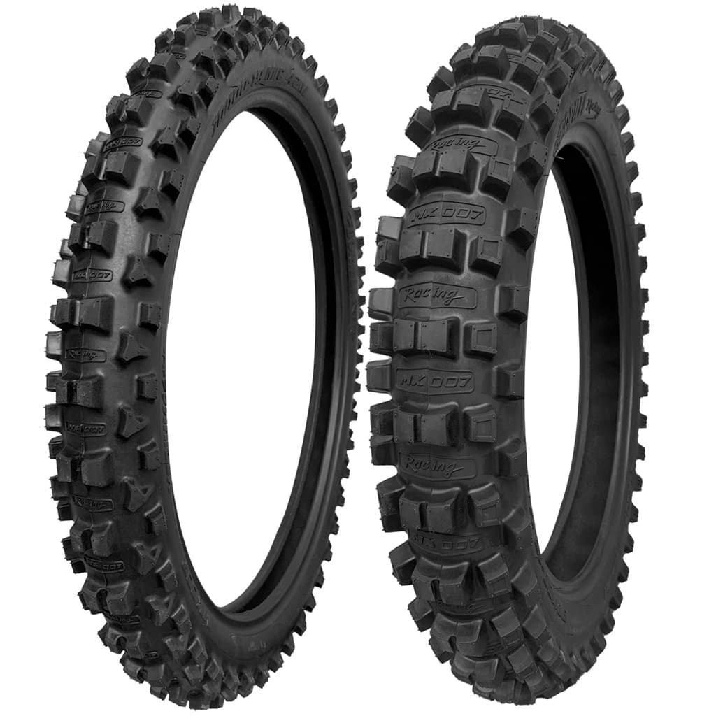 Par Pneu Traseiro 90/100-16 Dianteiro 70/100-19 Borilli Mx 007 Médium Soft Ktm Yz 85
