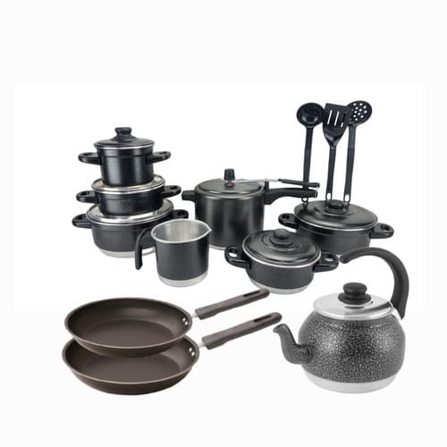 Jogo De Panela + Pressão + Talher Frigideira 20/22 +chaleira