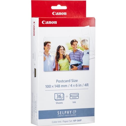 KIT DE PAPEL E TINTA COLORIDA CANON KP-36IP