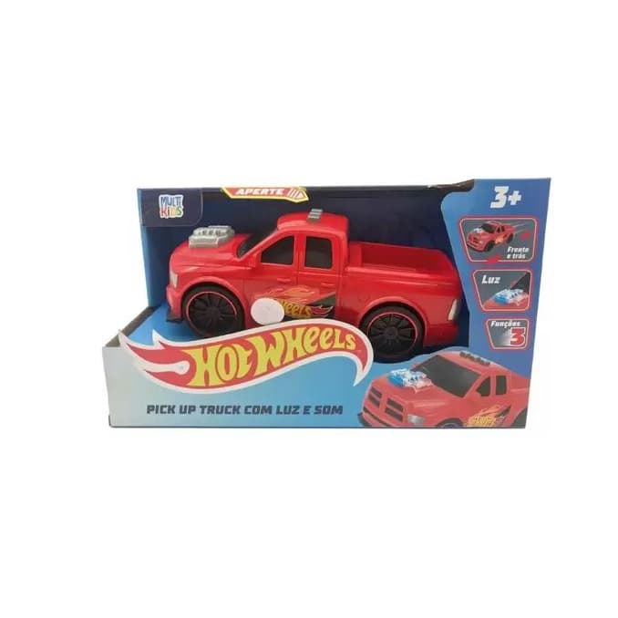 Hot Wheels Pick Up Vermelho c/ Luz e Som Multikids - BR1820