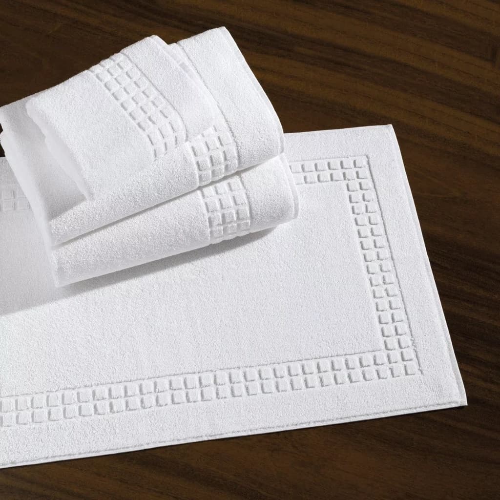 Toalha de Piso Banheiro de Hotel 700g/m² Golden Branco Linha Profissional Teka