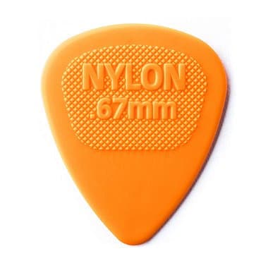 Palheta Dunlop Nylon Midi 0,67mm Laranja
