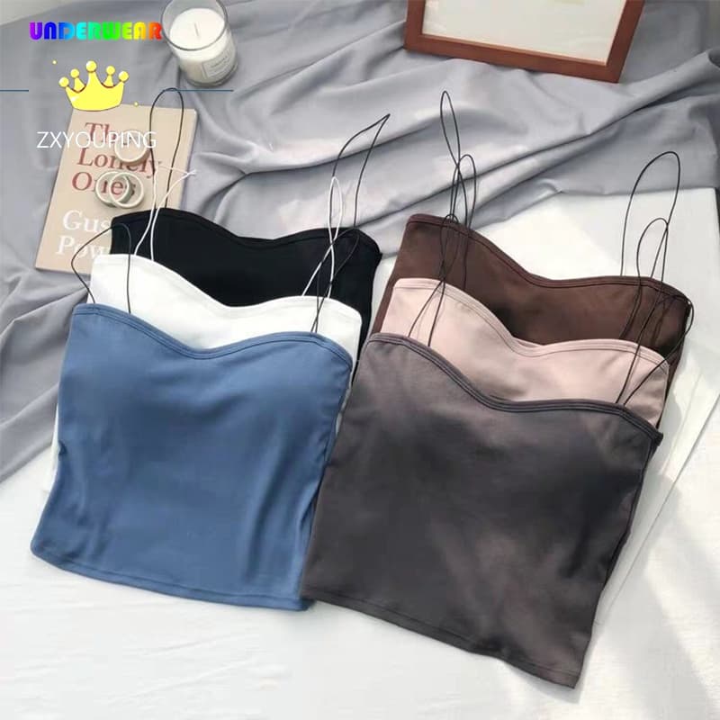 1/4Pcs Crop top Sutiã Esportivo Sem Costura com bojo, sutiã sem aro, sutiã Alça，top Sem Costas para Academia