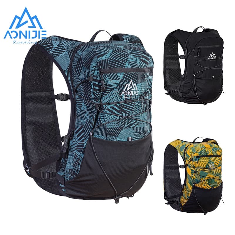 AONIJIE C9112 12L Mochila De Corrida Homens Mulheres Caminhadas Trilha Pacote De Esportes Ao Ar Livre