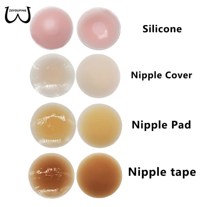 kit 5 Pastilhas De Silicone Para Mamilos 6,5cm 7cm 8,5cm , Reusable/Cola Adesiva
