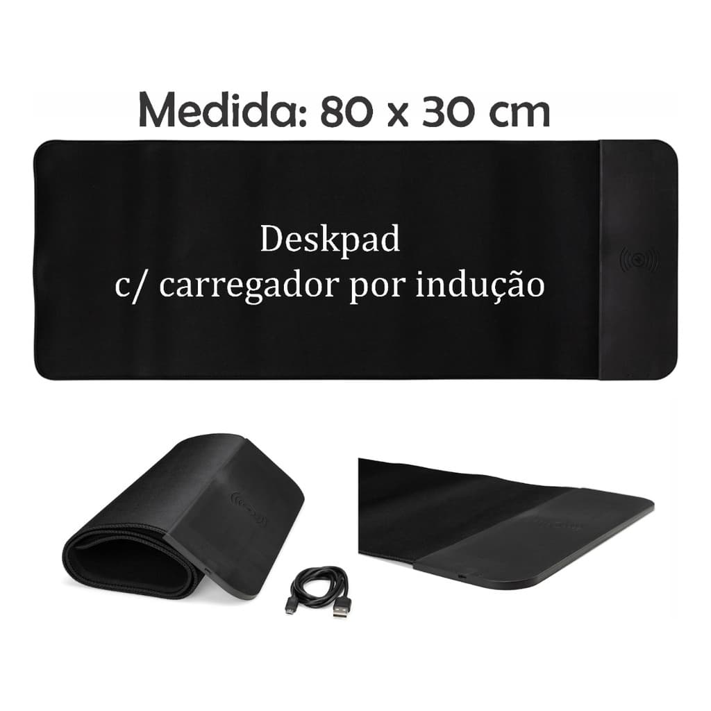 Desk Pad Gamer Com Carregamento Por Indução