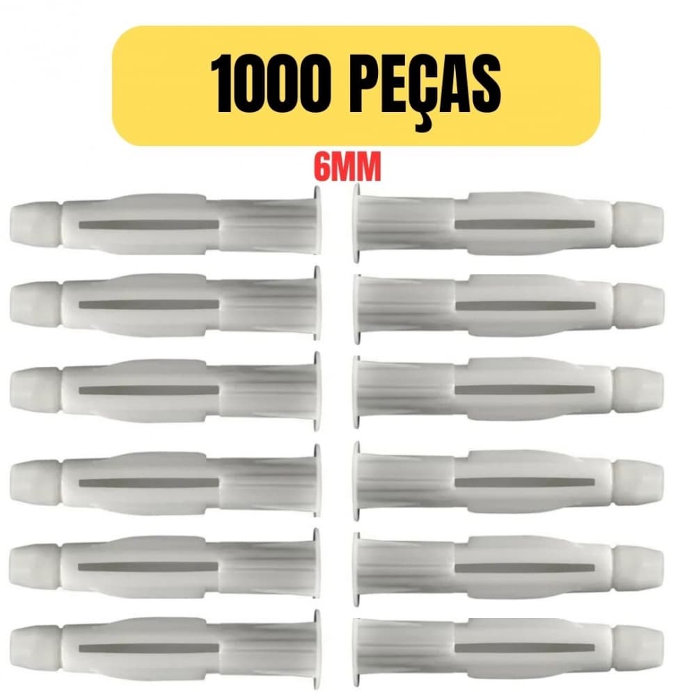 KIT 1000 BUCHA PARA BLOCO 6MM COM ANEL MU S-6
