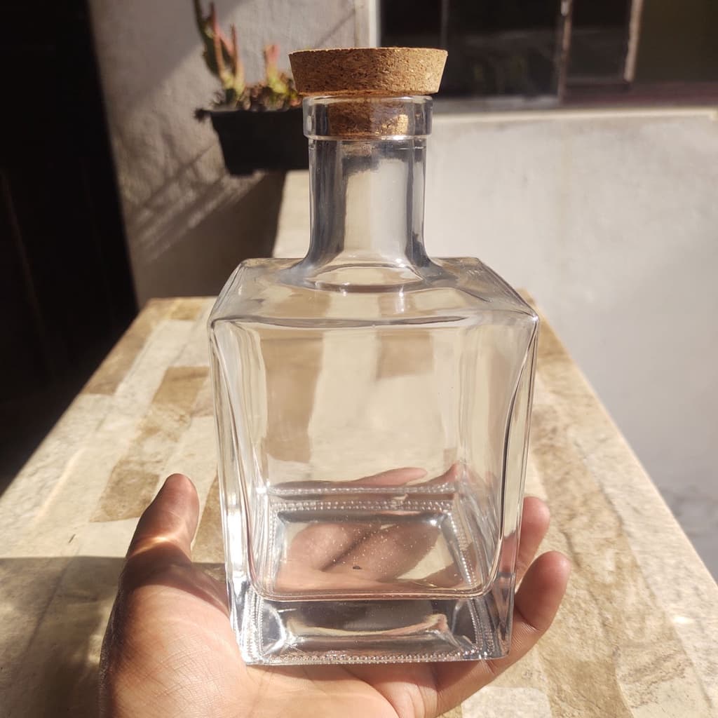 Garrafa de Vidro Quad 500ml